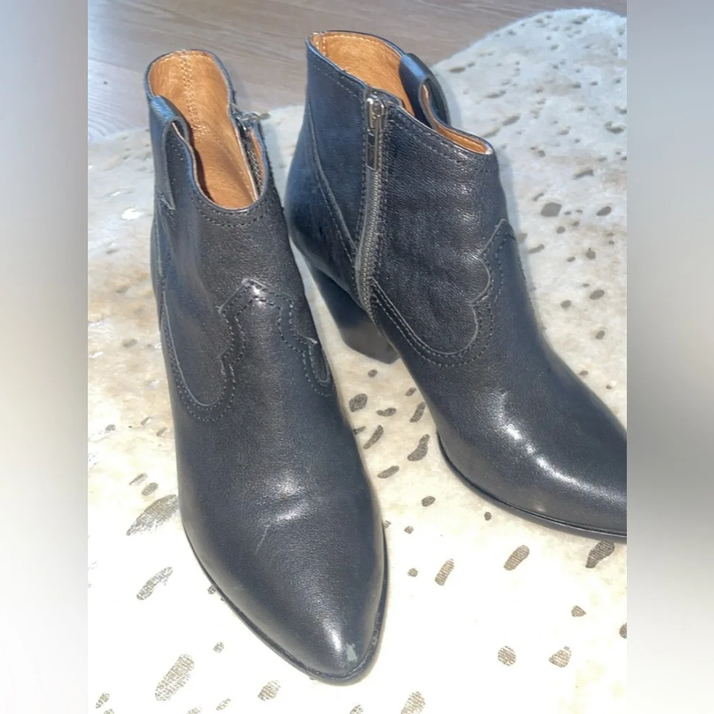 Frye Black Leather Ankle Booties - Picture 7 of 7